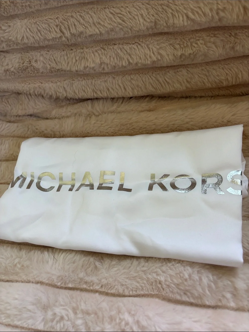 Michael Kors Black Pebbled Leather Drawstring Shoulder Bag with Gold Chain